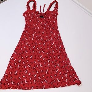 Red Floral print dress